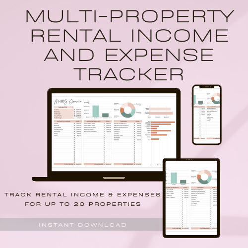 Multi-Property Rental Income and Expense Spreadsheet