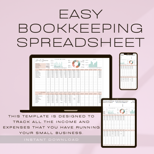 Easy Bookkeeping Spreadsheet