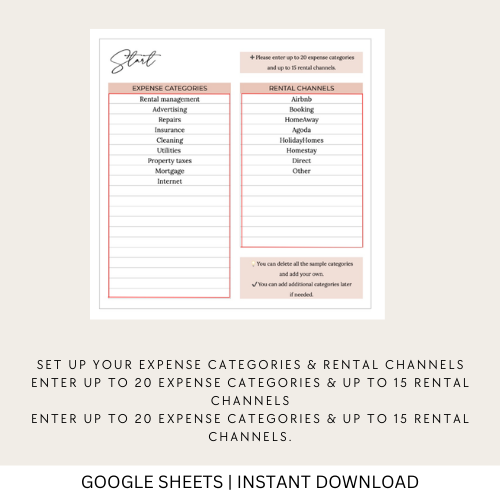 Rental Income and Expense Spreadsheet