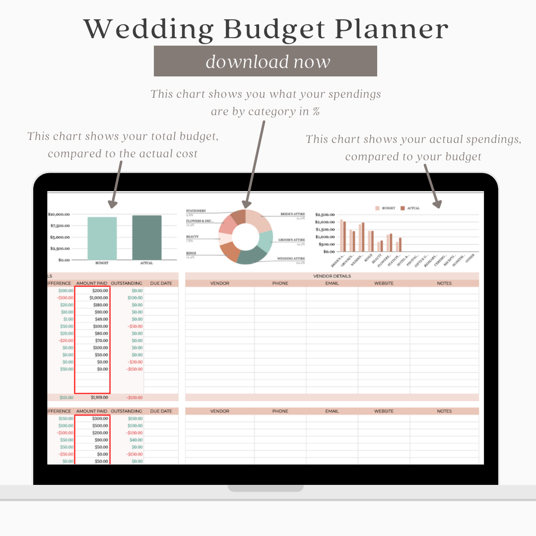 Wedding Planner Budget Spreadsheet