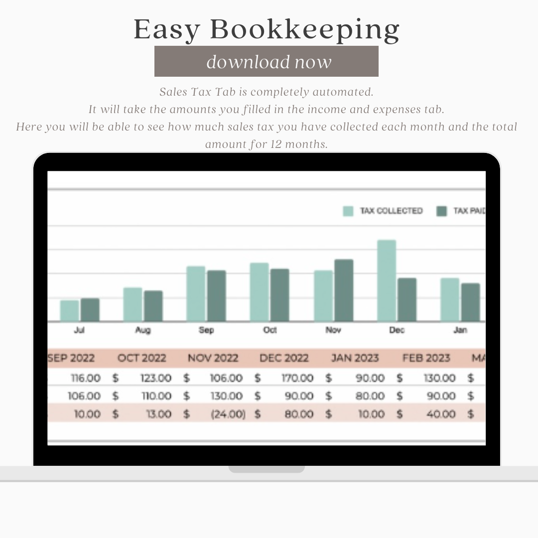 Easy Bookkeeping Spreadsheet