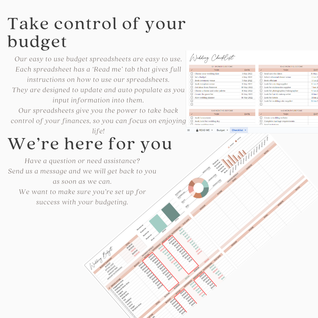 Wedding Planner Budget Spreadsheet