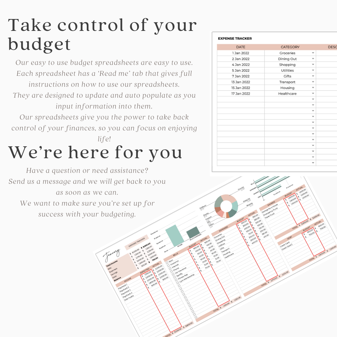 Annual Budget Spreadsheet