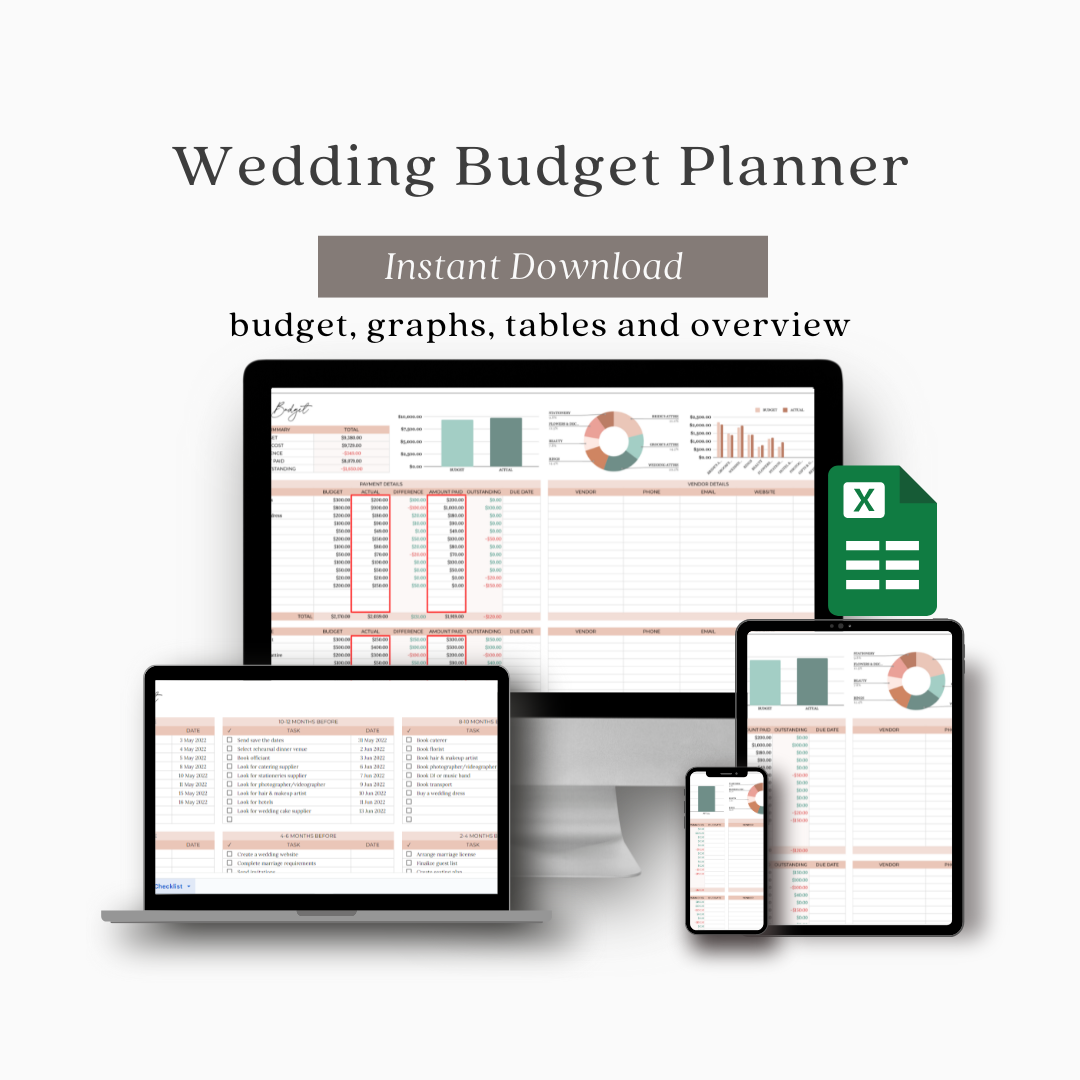 Wedding Planner Budget Spreadsheet