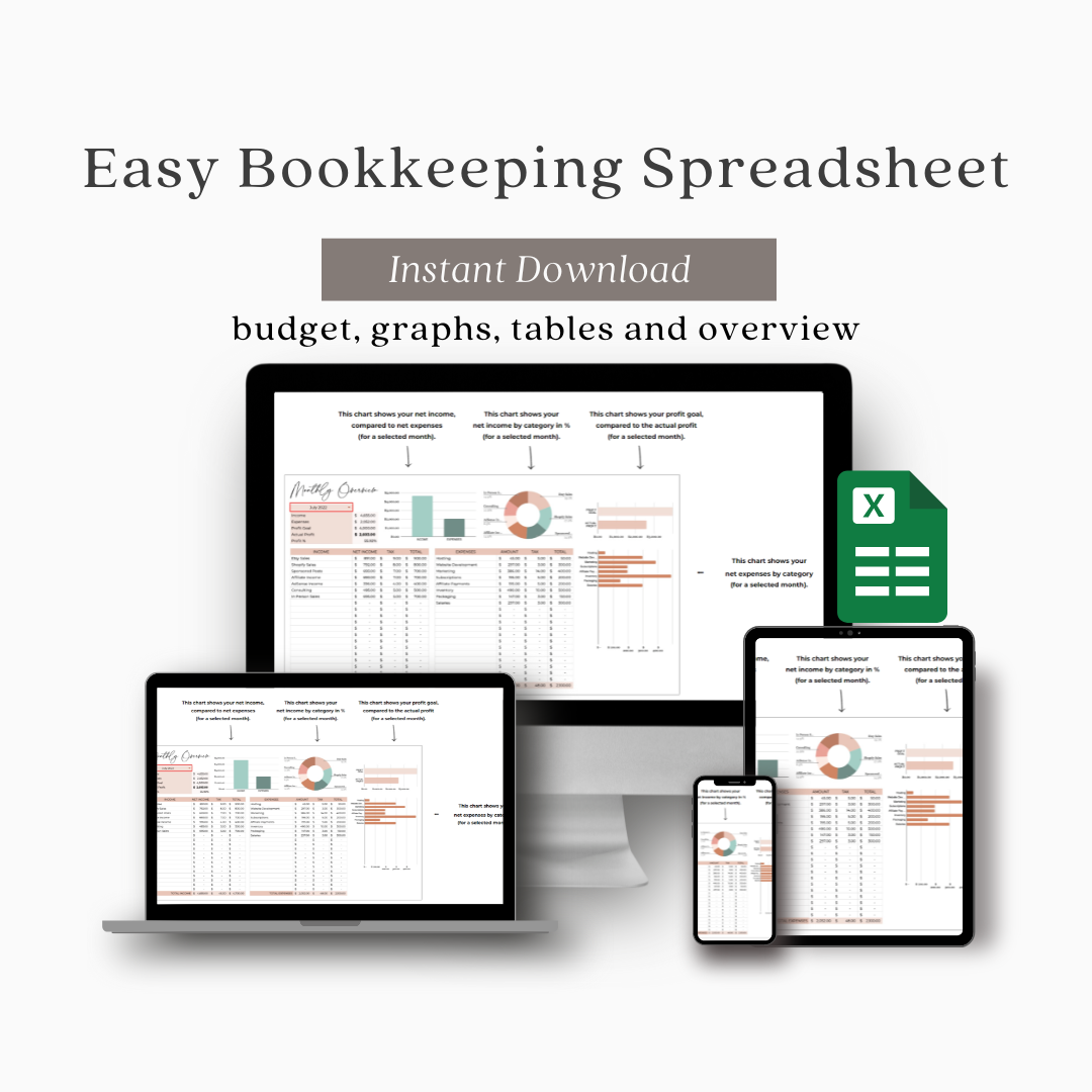 Easy Bookkeeping Spreadsheet